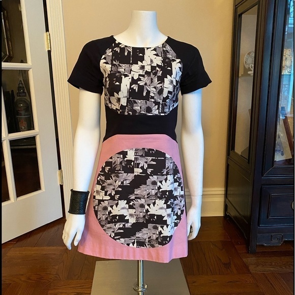 Tibi Arel Graphic Print Dress Size 2 - Picture 1 of 7